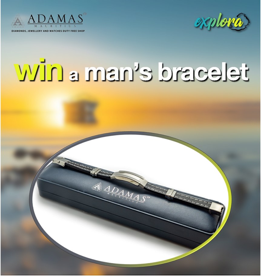Win a man's bracelet from Adamas for our Mauritius Photography contest