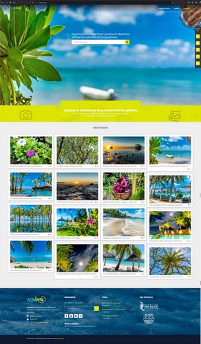 Explora Website Layout Explora Mauritius Website Design Layout